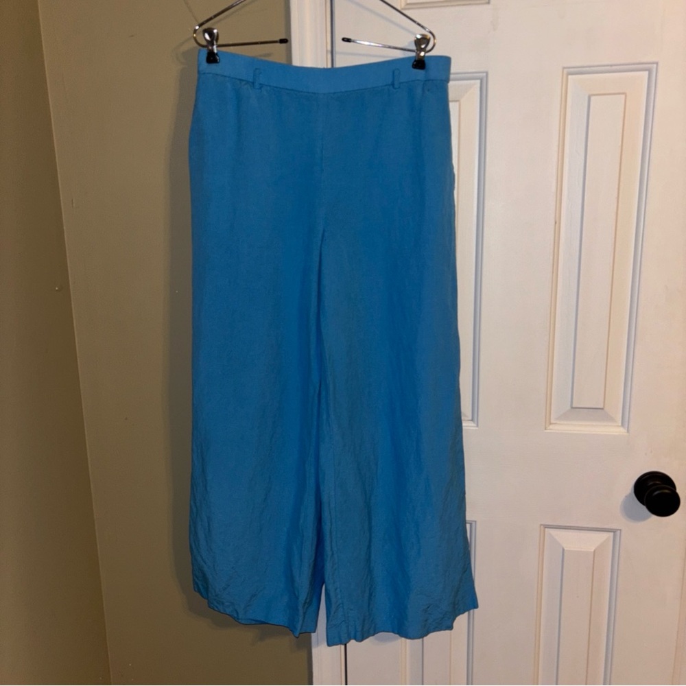 Ann Taylor Wide-Leg Pants in Bright Blue